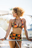 Royal Blue — 2-Piece Bikini High Waist - Set