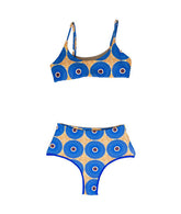 Cobalt Wave C1 - 2 Piece Bikini Athletic High Waist Bottom - Bottom Only