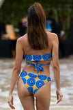 Cobalt Wave Wrapper - 2 Piece Bikini Wrapping Top - Set