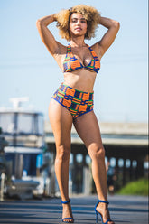Royal Blue — 2-Piece Bikini High Waist - Set