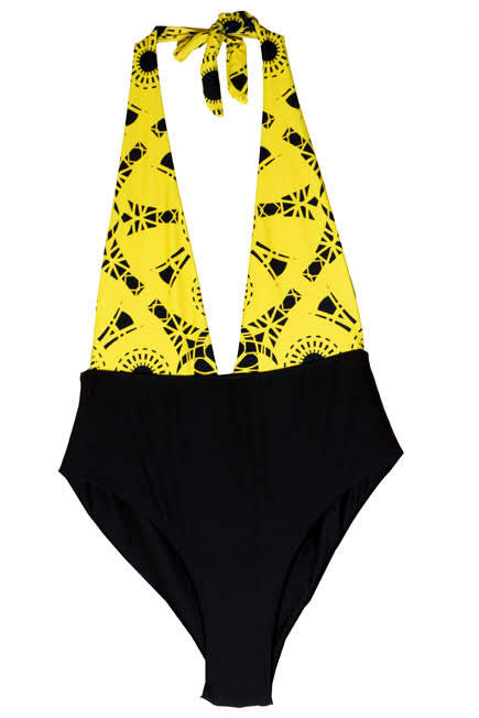 Ocean Hive Monokini - 1 Piece Swimsuit with Open Back