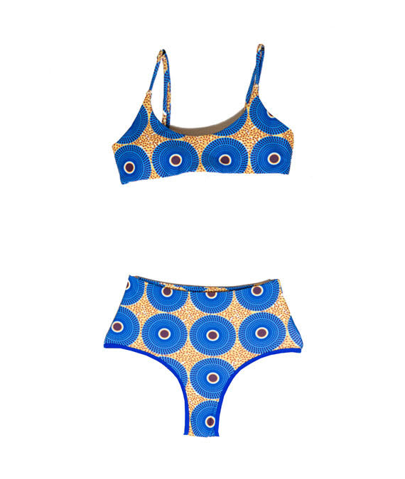 Cobalt Wave C1 - 2 Piece Bikini Athletic High Waist Bottom - Bottom Only