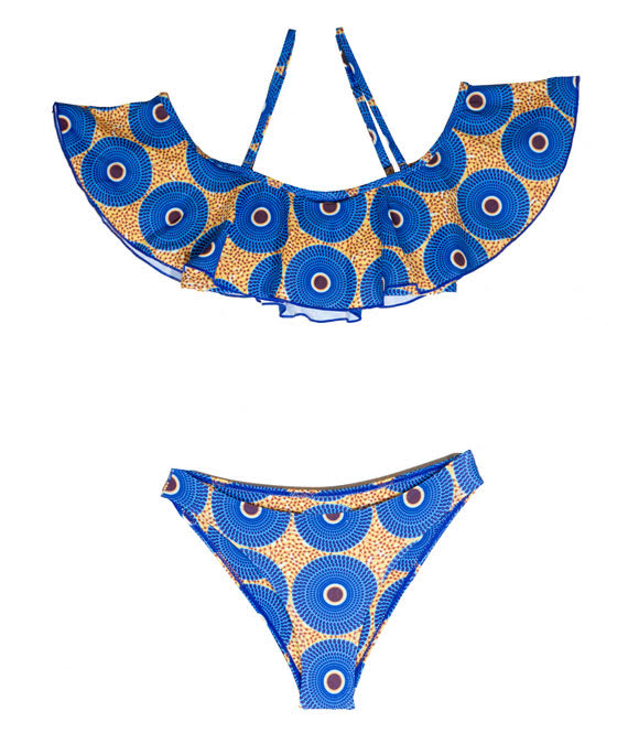 Cobalt Wave Off-Shoulder Bikini