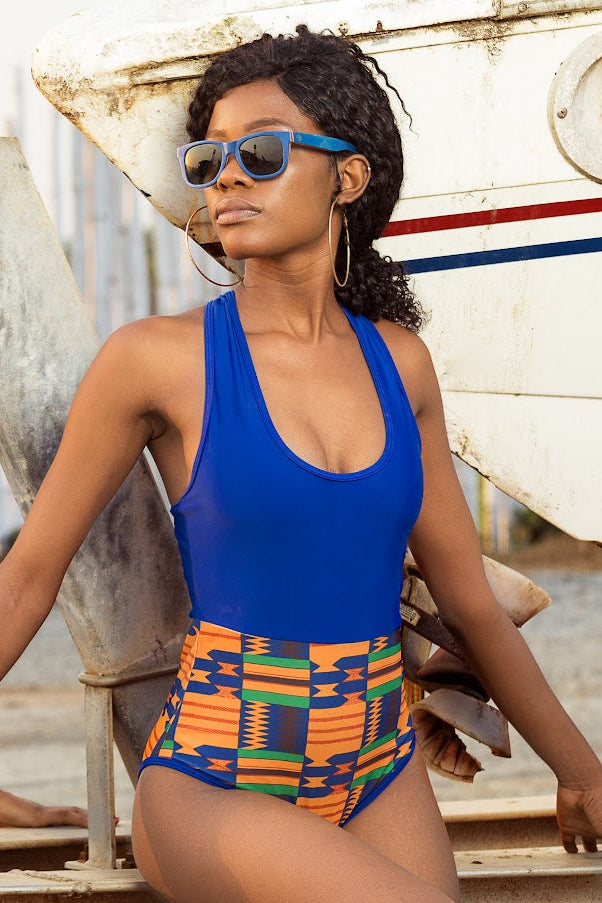 Royal Blue 1 Piece Swimsuit