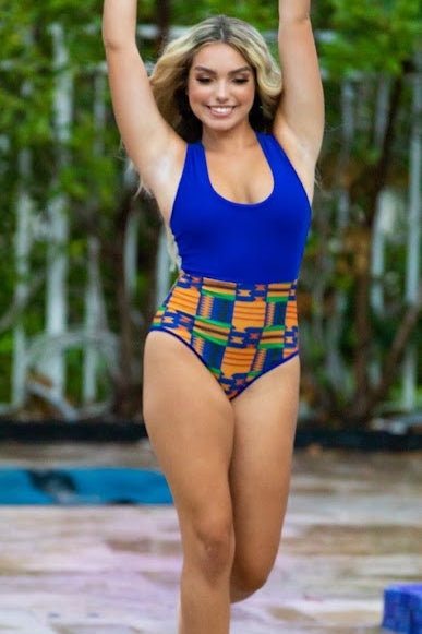 Royal Blue 1 Piece Swimsuit